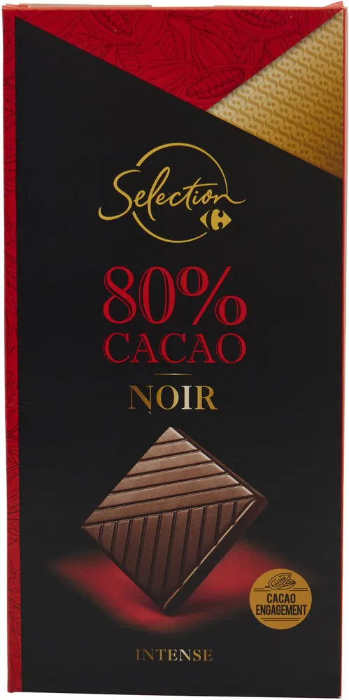 80% cacao noir