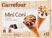 Mini coni panna e cioccolato