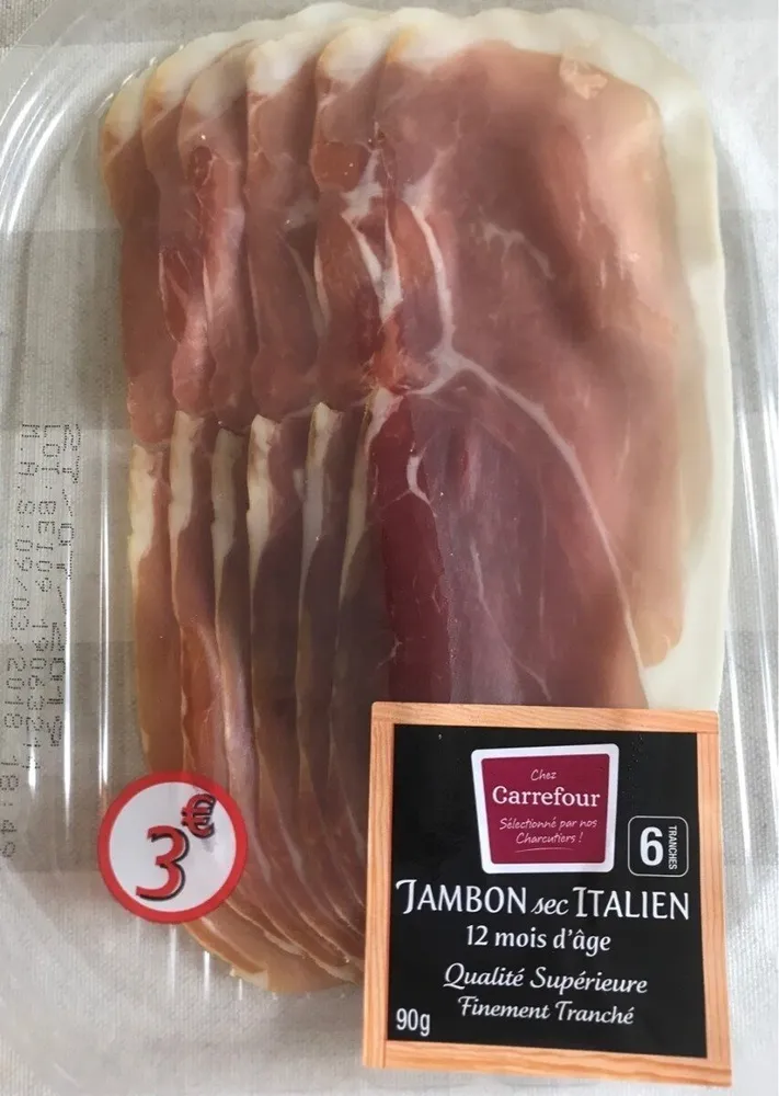 Jambon sec A L'ITALIENNE 12 mois d'âge