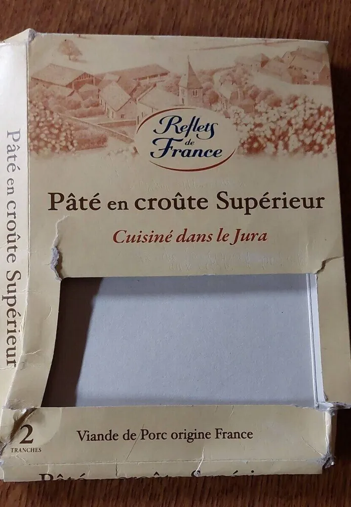 Pâte en croûte supérieur  cuisiné dans le Jura