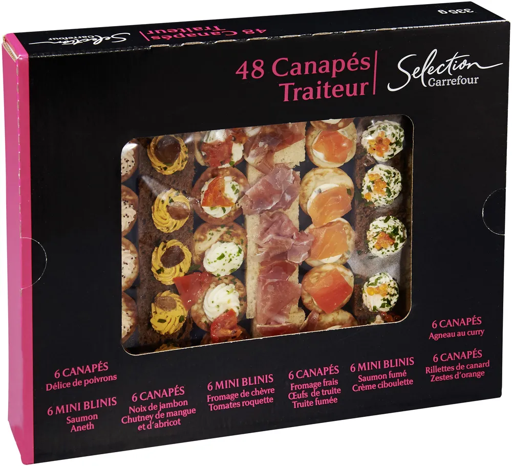 32 Canapés Traiteur* *Décongelés