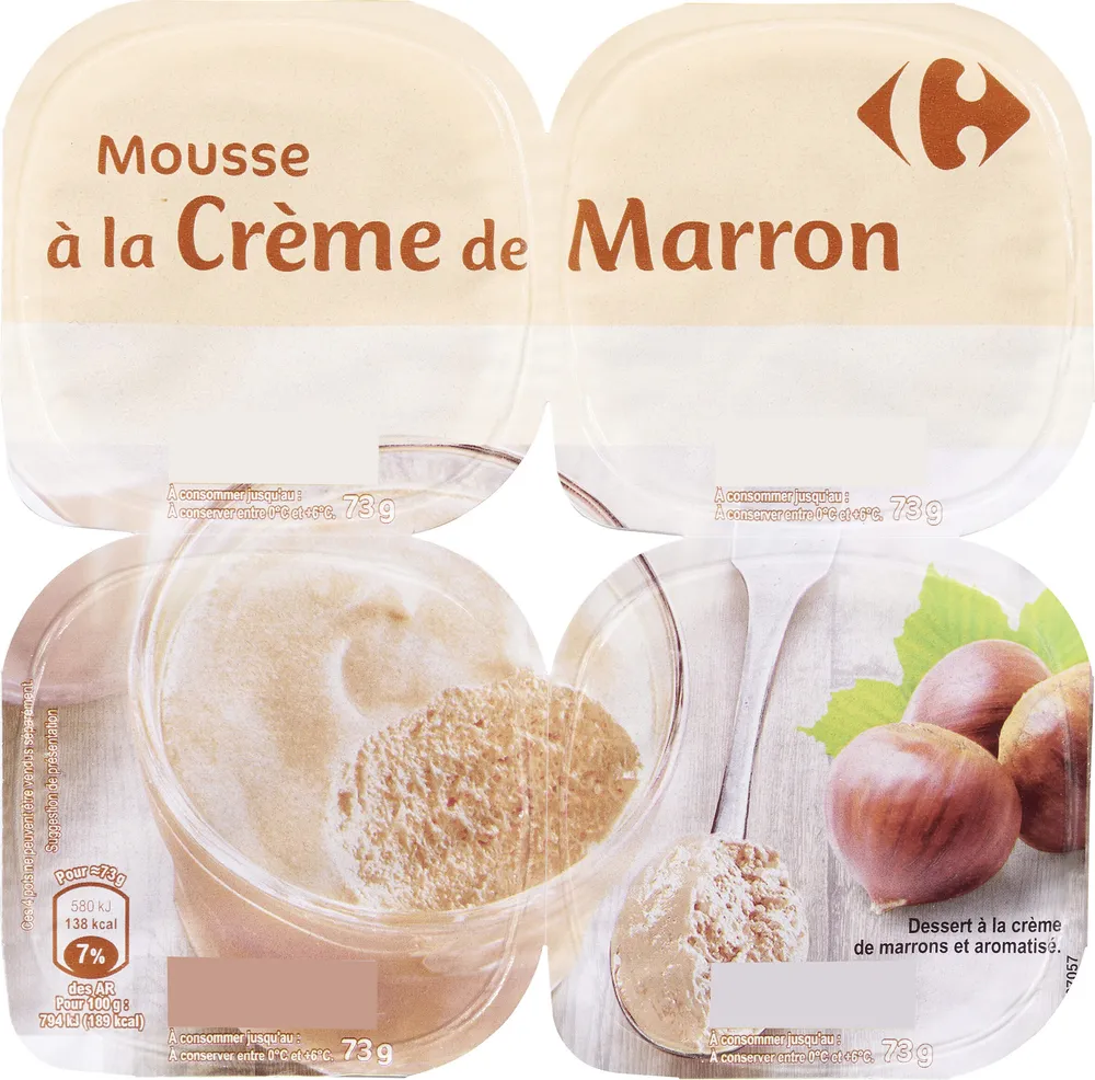 Mousse à la crème de marrons