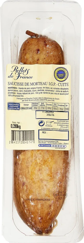Saucisse de Morteau IGP Cuite