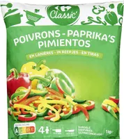 Poivrons en lanières