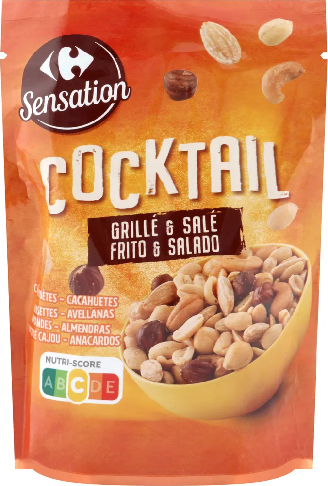 Cocktail de frutos secos tostados y salados