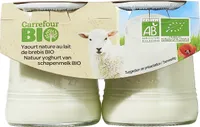 2 yaourts au lait de brebis