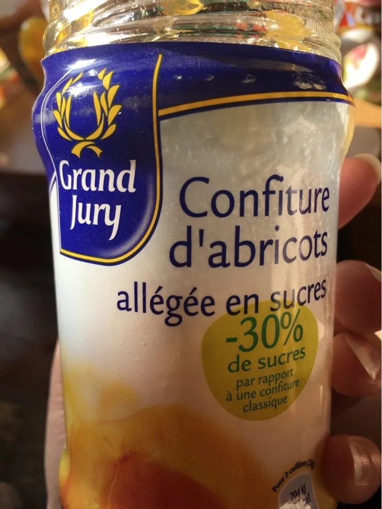 Confiture d'abricots allégée en sucres