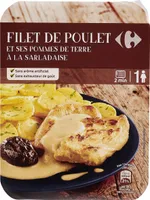 Filet de poulet et ses pommes de terre a la sarladaise