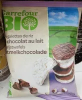 Mini galettes de riz au chocolat au lait
