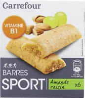 ENERGY* BAR ALMOND & GRAPE** Vitamin B1* *Source de vitamine B1 qui contribue à un métabolisme énergétique normal. **Amande & Raisin