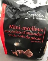 Mini moelleux chocolat aux eclats d'amandes et noix de pecan