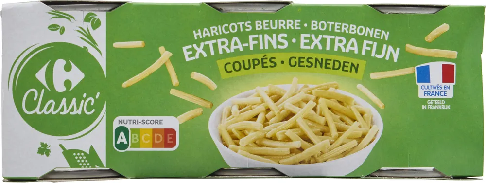 Haricots beurre Extra-fins Coupés