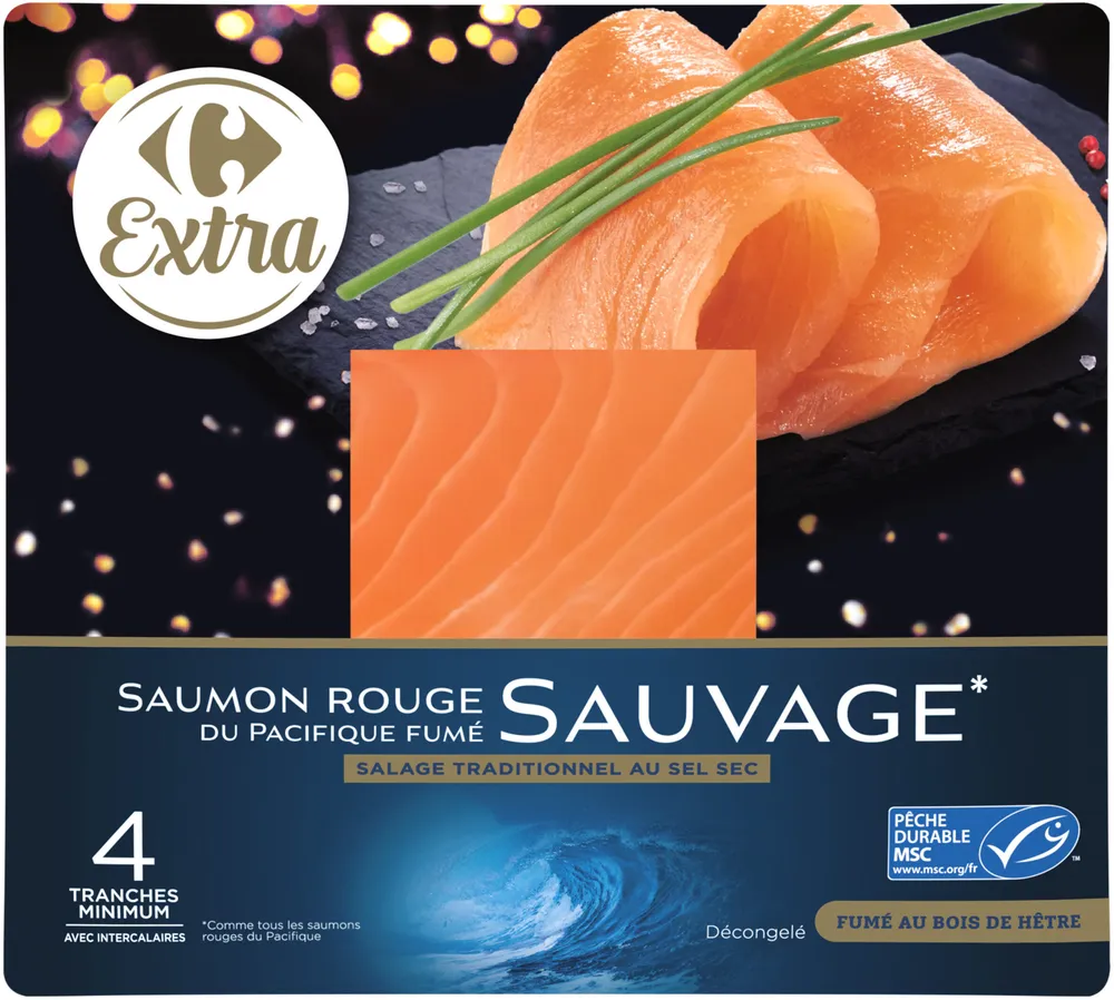 Saumon rouge du Pacifique fumé Sauvage*