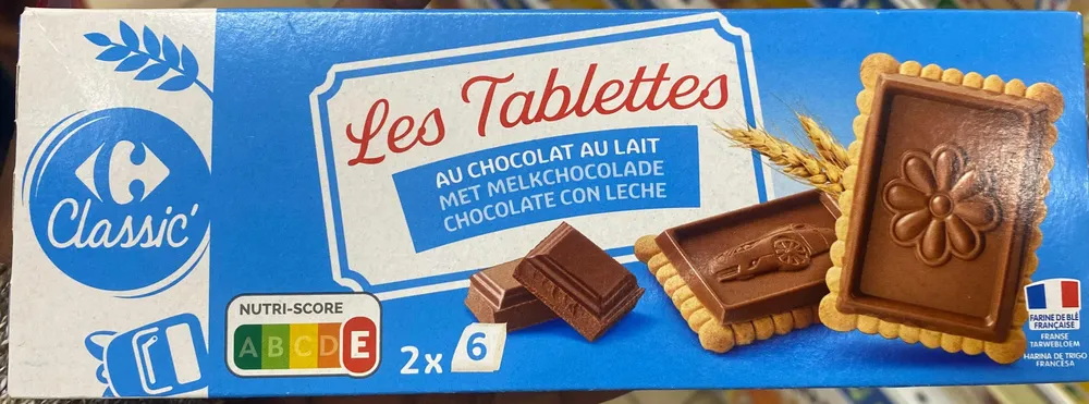 Les Tablettes AU CHOCOLAT AU LAIT