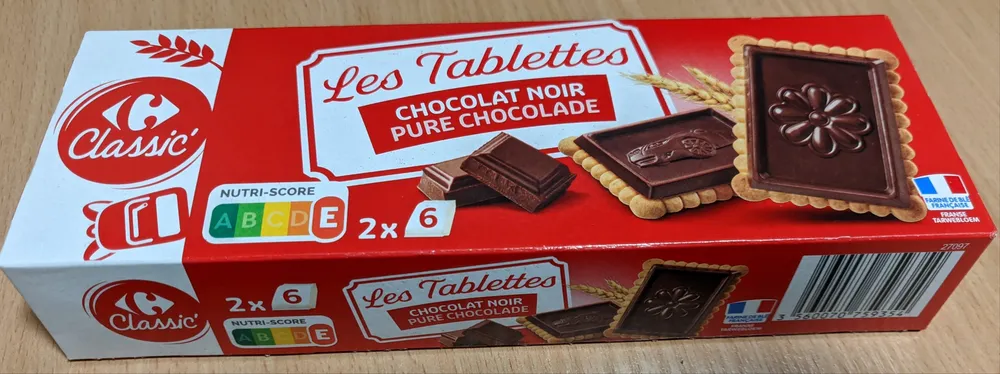 Les Tablettes CHOCOLAT NOIR