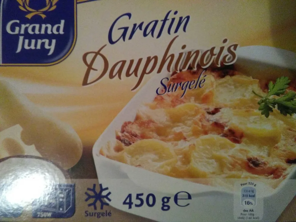 Gratin dauphinois surgelé