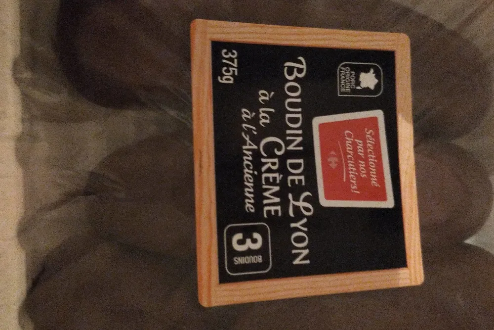 Boudin noir à l'ancienne A LA CREME