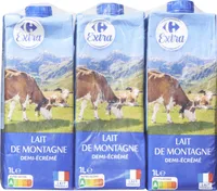 Lait demi écrémé de montagne