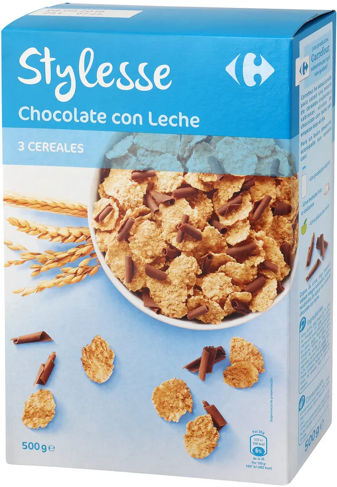 Cereales con chocolate con leche