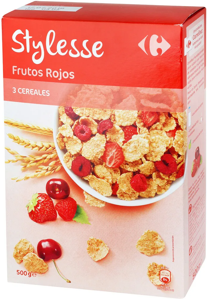 Cereales con frutos rojos