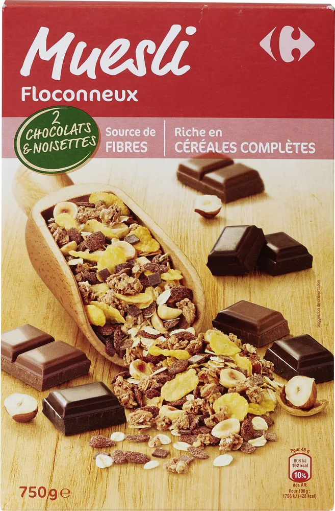 MUESLI & Co 2 CHOCOLATS & NOISETTES