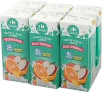 Bebida de leche y frutas mediterráneo