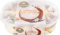 Helado de vainilla y macadamia