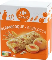 Barritas de cereales con albaricoque