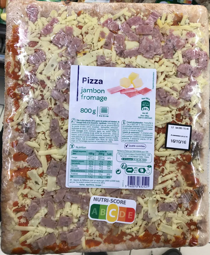 Pizza Jambon Fromage