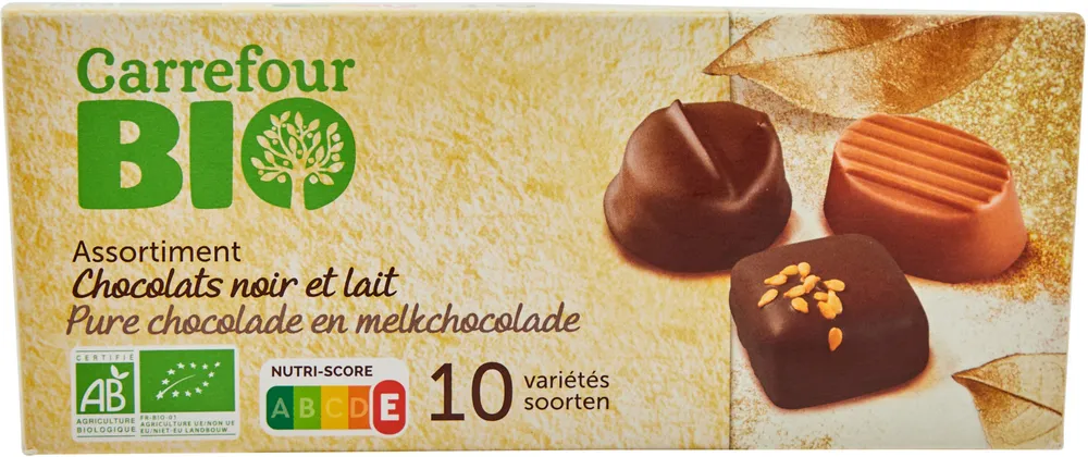 Assortiment Chocolats noir et lait