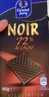 Noir 72% de cacao dégustation