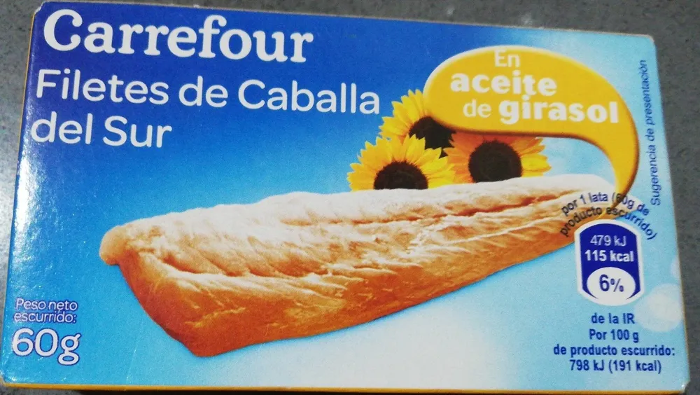 Filetes de Caballa del sur