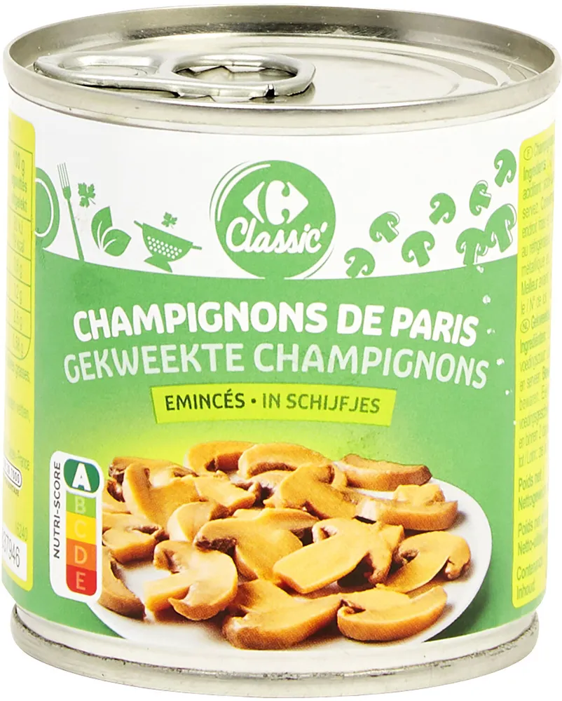Champignons de Paris émincés