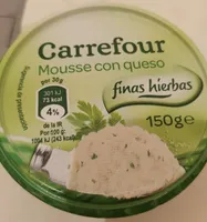 Mousse con queso finas hierbas