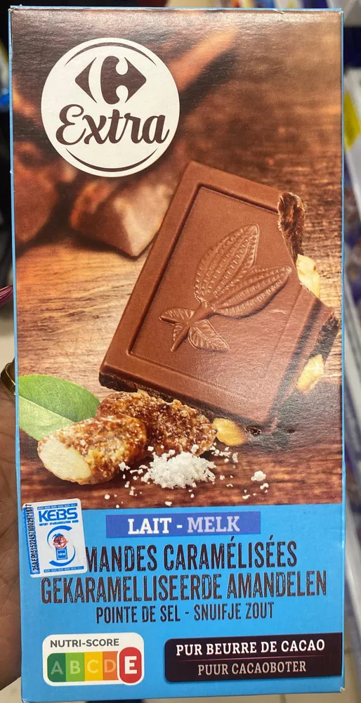 Lait amandes caramelisees pointe de sel