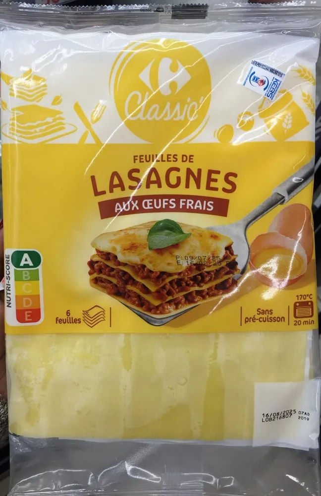 Feuilles de Lasagne