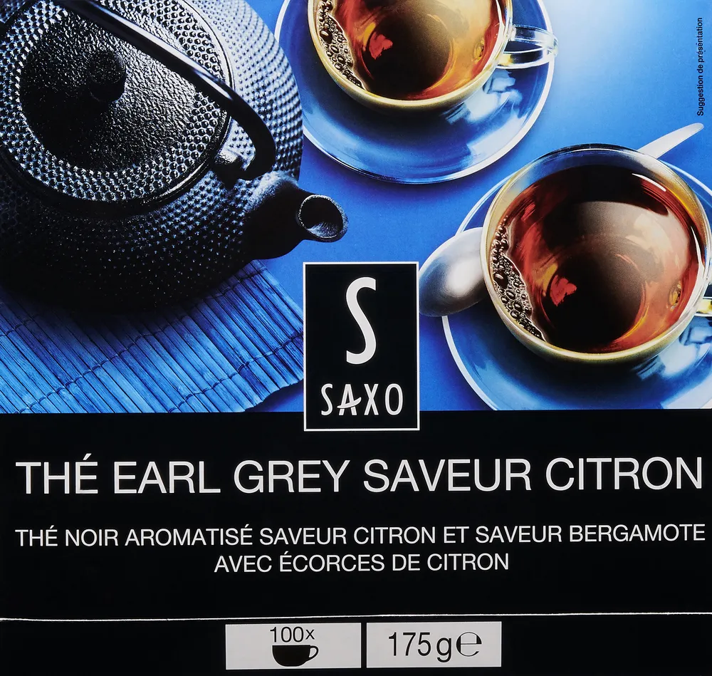 Thé Earl Grey Saveur Citron