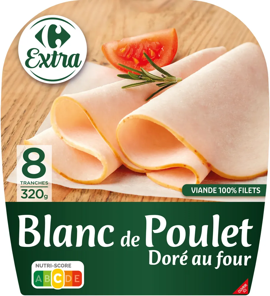 Blanc de poulet doré au four