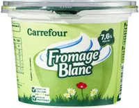 Fromage blanc nature 7,6% MG