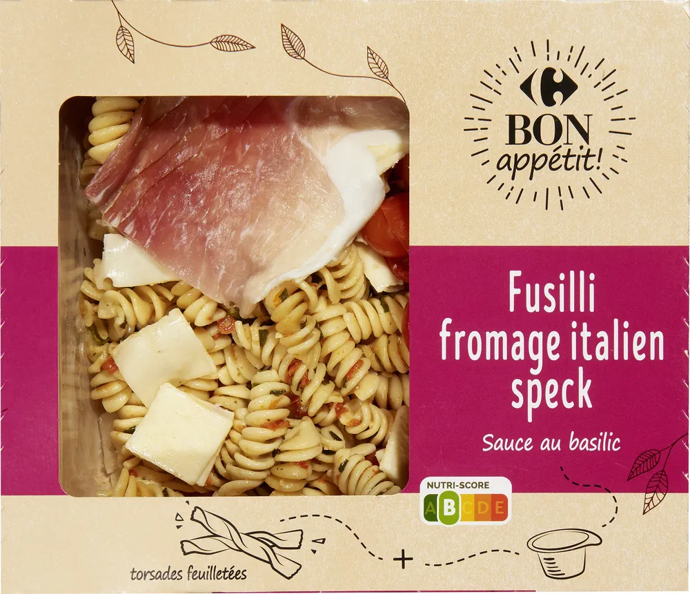 SALAD' Fusilli, Fromage italien, Speck