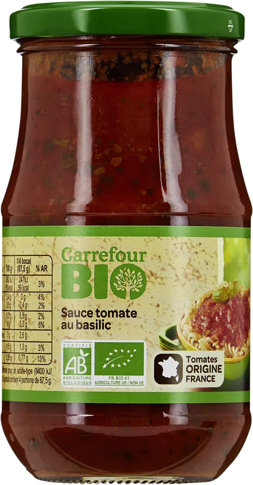 Sauce tomate au basilic