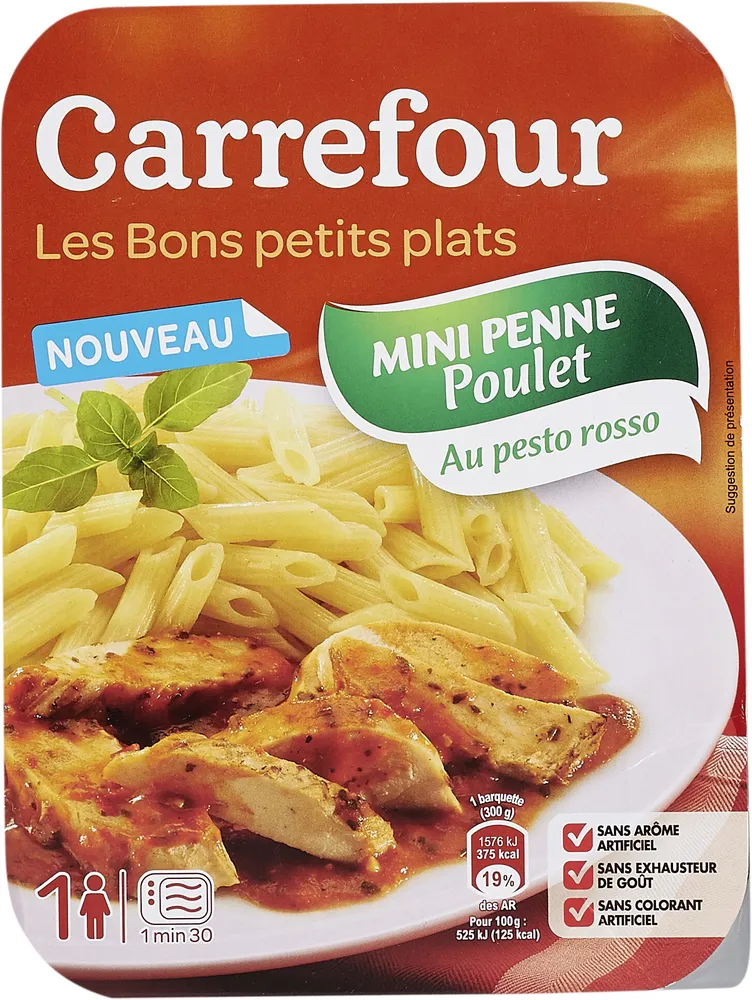 Penne au Poulet SAUCE PESTO ROSSO