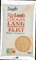 Riz long grain étuvé