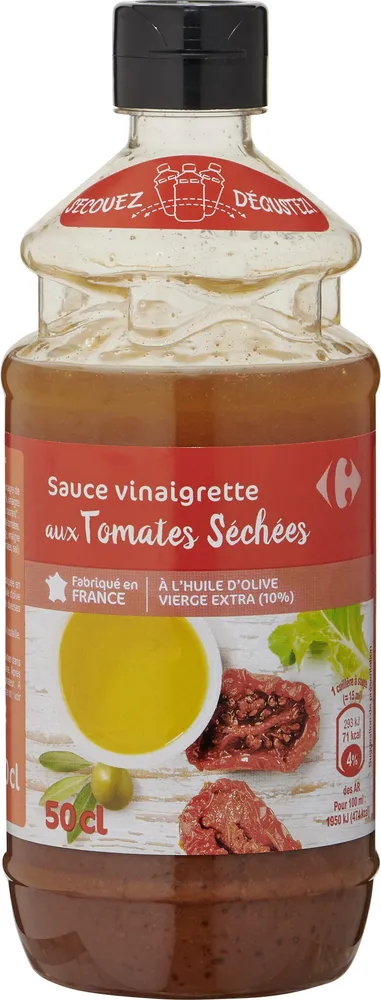 Sauce vinaigrette aux tomates séchées