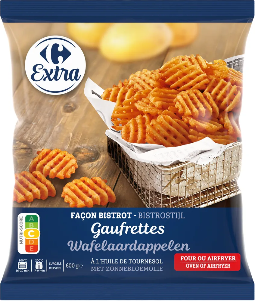 Pommes Gaufrettes - four