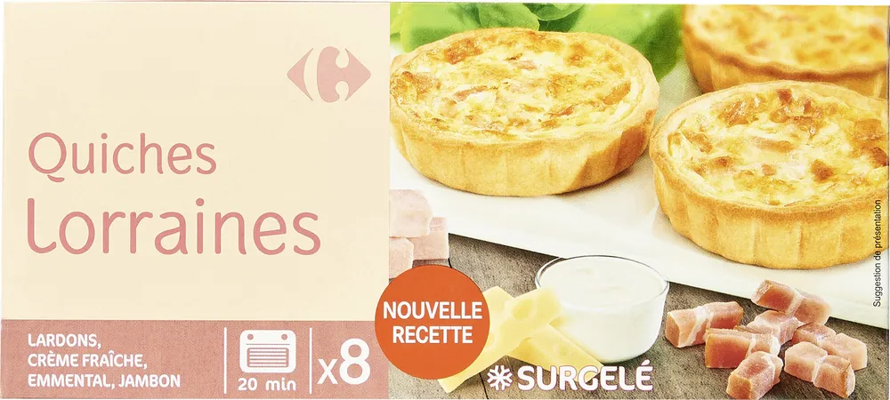 8 Quiches Lorraines