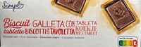 Biscuits tablette de chocolat noir