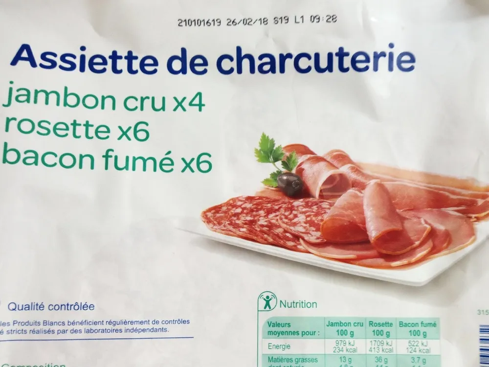 Assiette de charcuterie