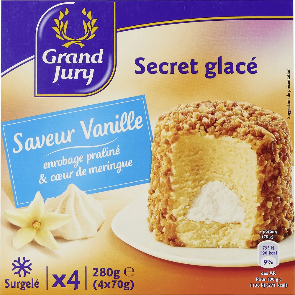 Secret glacé, saveur vanille