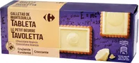 Galleta mantequilla recubierta de chocolate blanco